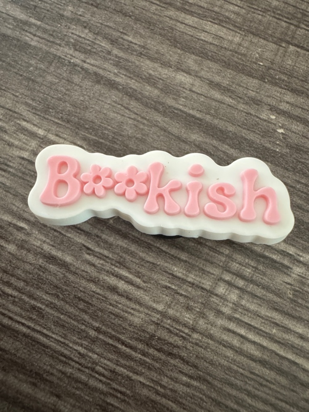 Pink BOOKISH CROCS Jibbitz Shoe Charm 5/$20